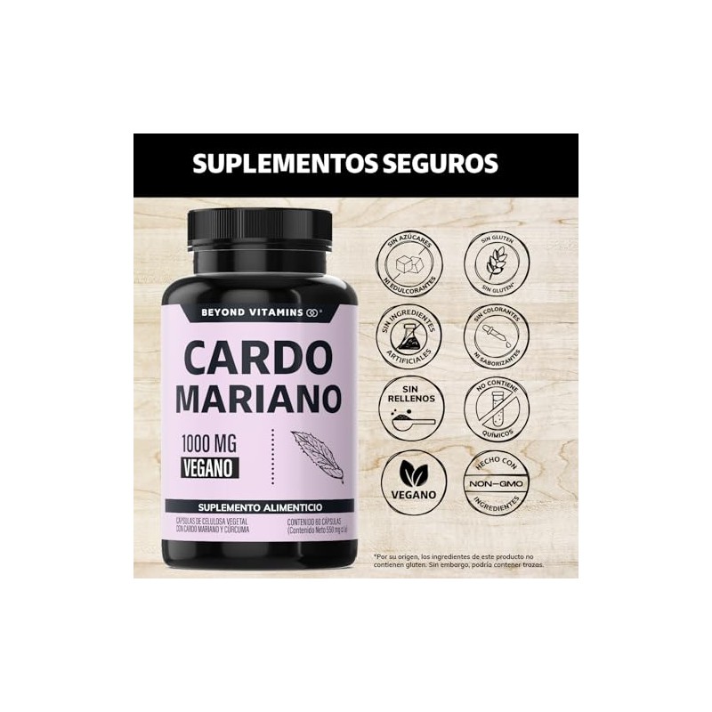 Beyond Vitamins | Cardo Mariano (extracto de Silimarina 100% natural