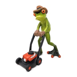 formano Funny Frog Figure with Lawn Mower Poly 16 cm