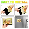 CHUNNIAO Magnetic Picture Frame 2.5X3.5,Black 10 Pieces,Wallet Size Photo Magnets