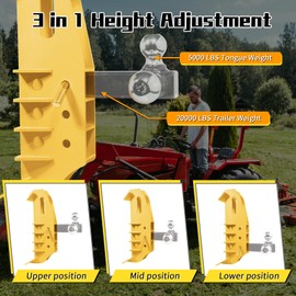 Skid Hitch Attachment for Skid Steer Skid Hitch 5000/20000 lbs Load Capacity Fits Tractors and Skid Steers Loaders