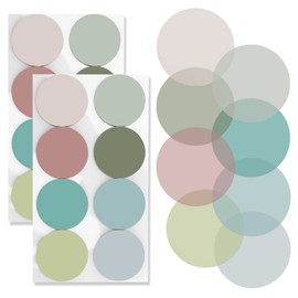 800 Sheets Transparent Sticky Notes Small Round Clear Sticky Notes Morandi Cute Sticky Tabs for Planner Accessories Book Journaling School Study Supplies