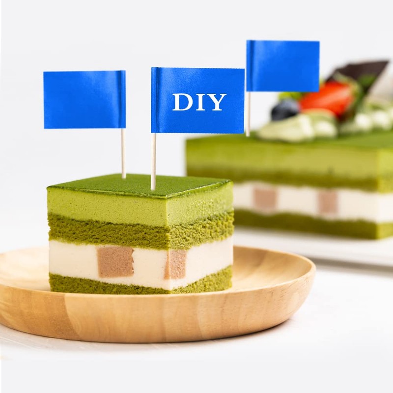 Mflagperft Blank Toothpick Flags Labeling Marking Flag Small Mini Stick