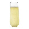 Libbey 228 Stemless Champagne Flutes Glass Set of 12, Elegant