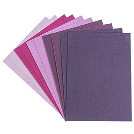 Ideen mit Herz Greeting Card Set 10 Coloured Cards and 10 White Envelopes Elegant Linen Look Colourful Blank Neutral Ideal for Congratulations for Birthdays, Weddings, etc.