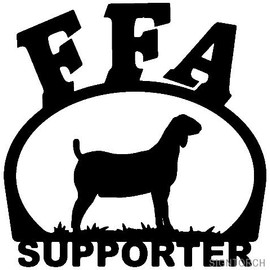 FFA SUPPORTER SHEEP VINYL STICKER