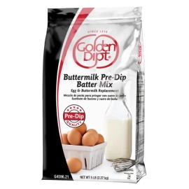 Golden Dipt Buttermilk Pre-Dip Batter Mix 5 lb. - 5 lb. Buttermilk Pre-Dip Batter Mix