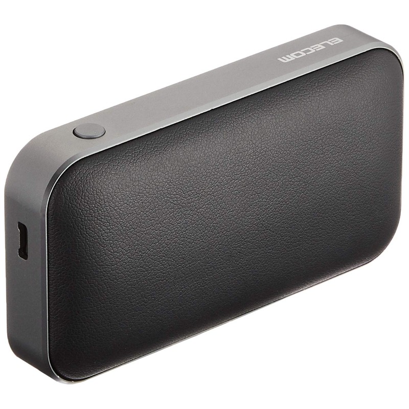 Elecom LBT-SPTR01AVBK Compact Wireless Speaker, Bluetooth Compatible, Black