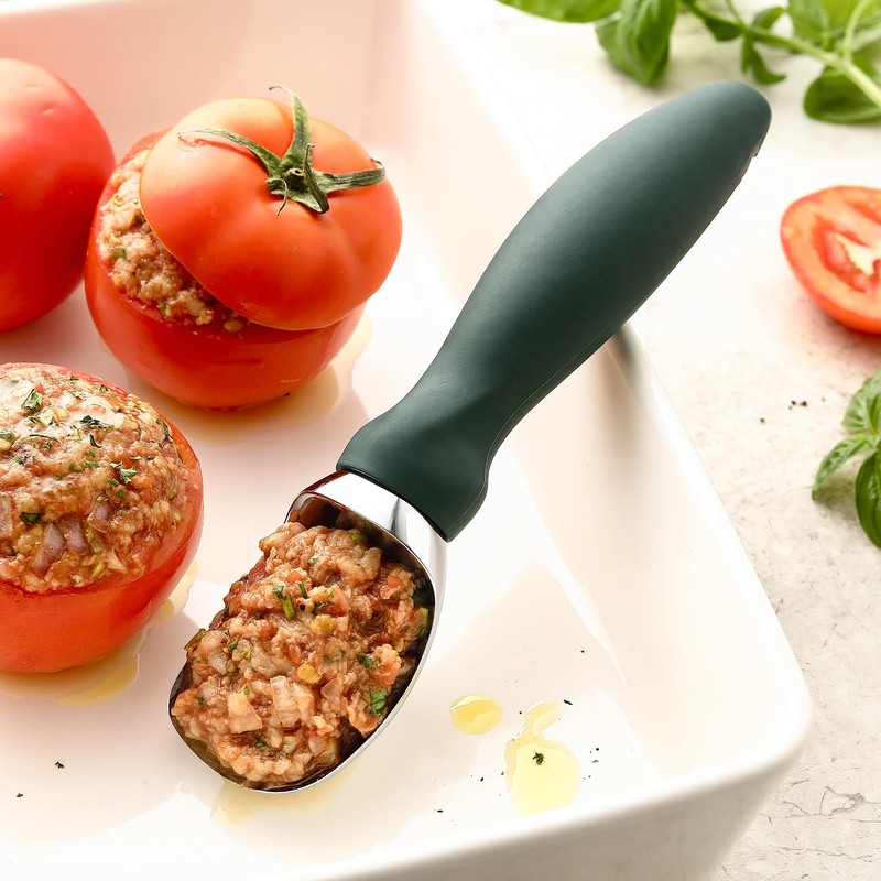 Spring Chef Ice Cream Scoop with Comfortable Handle, Professional Heavy