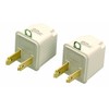 Coleman Cable 9901 3-Prong To 2-Prong Adapter, Grounding Outlet Converter,