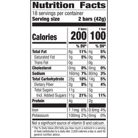 Nature Valley Crunchy Granola Bars, Peanut Butter, 1.49 oz, 18 ct, 36 bars