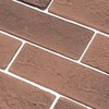 Vintage Brown/Red Faux Brick Wall Tiles, 2 Pieces 3D Thin