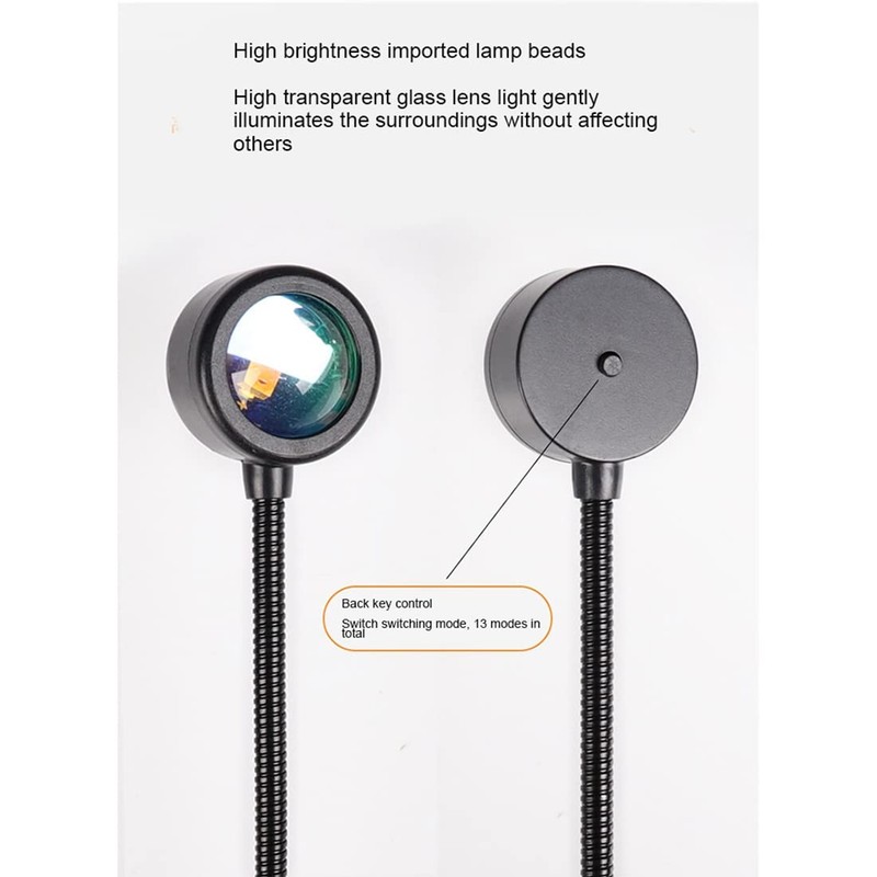 Daiilg LED USB Sunset Lamp Night Light Projector Birthday Decoration