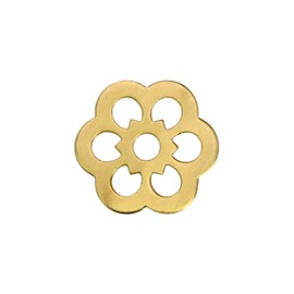Tiazza 10Pcs Brass Backplate Washers Classical Furniture Decoration Gasket Hardware Accessories (Brass) - Diameter 1.2 Inches