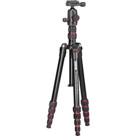 Sunpak TravelLite Pro Reverse Folding 63' Tripod Black with red Accents