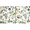 Brissac Sapphire Floral Linen Fabric