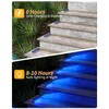 DetarZinLED Solar Step Lights for Outside, 2 Pack Solar Stair