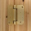 Houseables Self Closing Door Hinges, Mortise Spring Hinge, 5/8" Radius