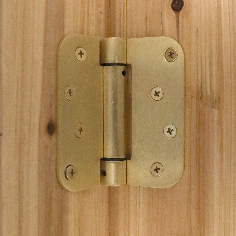 Houseables Self Closing Door Hinges, Mortise Spring Hinge, 5/8" Radius