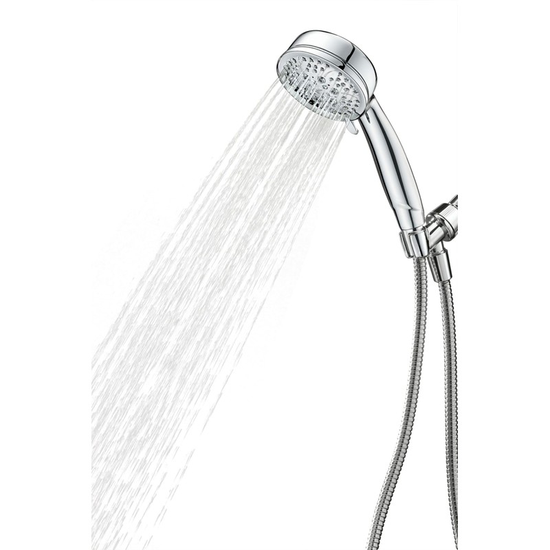 Moen 26015 Caldwell 4.25-Inch 5-Function Handheld Shower with Bracket and