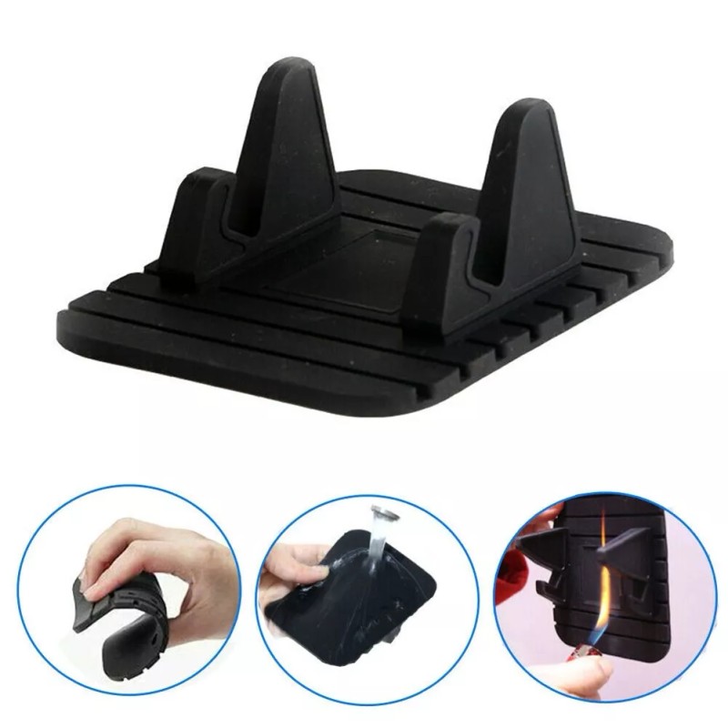 Unbranded Car Anti-Slip Dashboard Rubber Mat Mount Holder Pad Stand