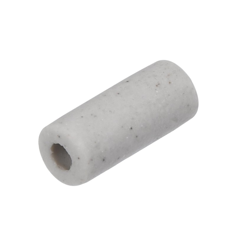 MECCANIXITY 100pcs Ceramic Tube Insulated Electronic Wire Bundle Protection Heat