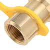 KIMISS Gas Quick Connect Adapter Kit 3 Piece Set Brass