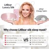 LitBear 100% 22 Momme Mulberry Silk Sleep Mask - 3D