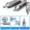 7 Pieces Center Drill Bits Set, M2 High Speed Steel