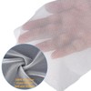Simthread Fusible Iron-on Embroidery Backing Protect Flexible Knit Mesh White