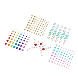 minkissy 5 Sheets Body Sticker Nail Jewels Nail Stickers for Nail Art Gems Rhinestones Scrapbook Stickers Eyes Jewels Rhinestone Sticker Face Jewels Face Sticker