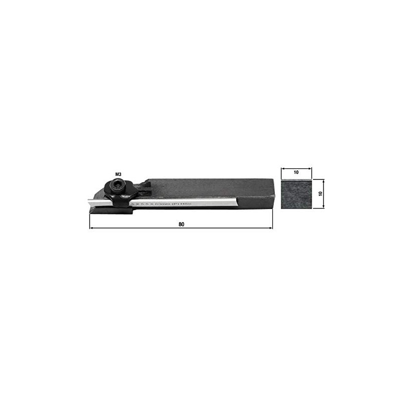 Wabeco Mini Parting Steel Holder 10 x 10 with 2