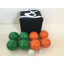 BuyBocceBalls New Listing - (2 of 28) Unique Bocce Sets - 107mm with Green and Orange Balls