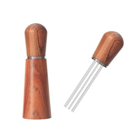 WDT Tool, Espresso Needle Distribution Tool for Barista, 0.3 mm 7 Needle Espresso Coffee Stirrer Tool, Espresso Distributor Tool (Yellow)