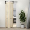 CCJH 42" Bi-Folding Sliding Barn Door Hardware Kit for 2