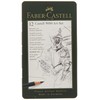 Faber-Castell Castell 9000 Art Pencil Set, 12 Pencils, Wood, Black,