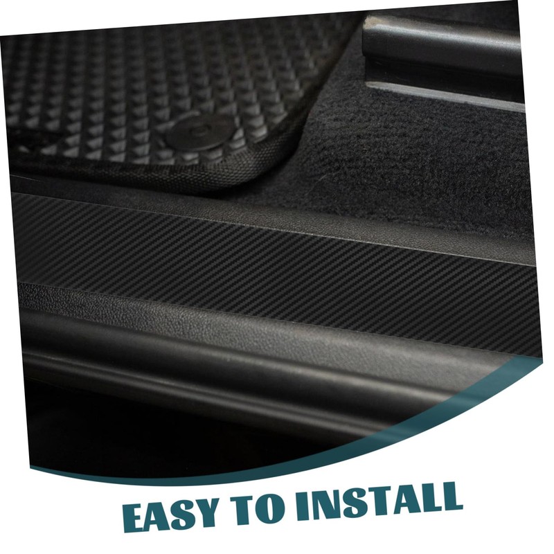 iplusmile Car Door Sill Protectors Carbon Guards Anti-scratch Strip for