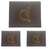 Generic Disabled Badge Holder Wallet - Brown PU Leather -