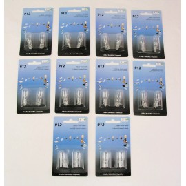 Eiko BOX OF 20 BULBS - Automotive Bulb Miniature Wedge 12.8 V T5  1000 hr Eiko 912BP