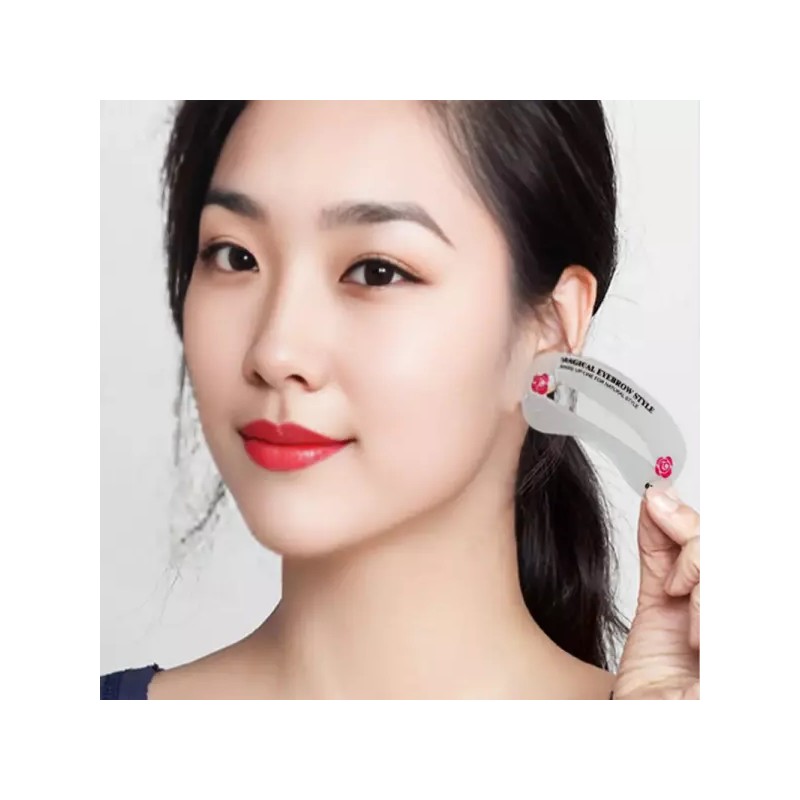 눈썹 가이드 24종 아치형 일자 그리는법 눈썹틀 모양 그리는 도구