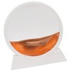 Moving Sand Art Round White Frame 3D High Transparent Glass