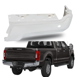 WFLNHB Chrome Rear Right Passenger Side Bumper Face Bar with Parking Aid Sensor Holes Replacement for 2017-2022 F250 F350 Super Duty FO1102387