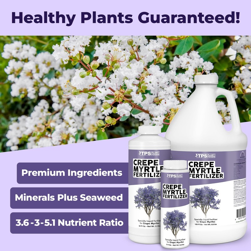 Crepe Myrtle Fertilizer, Complete Liquid Crepe Myrtle Tree Plant Food,