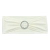 VDS - Ivory | Spandex Chair Sashes Bows | 25