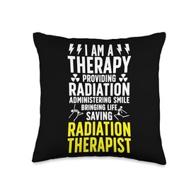 Radiation Therapist Radiation Therapy Week Therapist Radiation Therapy Throw Pillow, 16x16, Multicolor