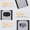 Safe Wall Mounted, Lock Box Outdoor, Key Box with 4