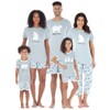Sleepyheads Grey Polar Bear Family Matching Short Sleeve PJ Sets,