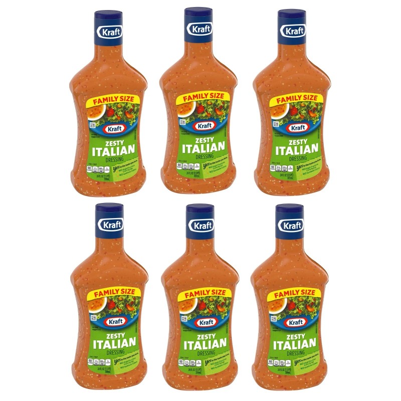 Kraft Zesty Italian Salad Dressing 24 oz Family Size -
