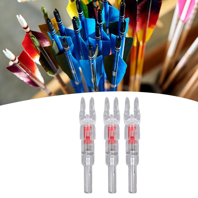 3PCS Lighted Nocks for Arrows Automatic Lighting 6.2mm Internal Diameter