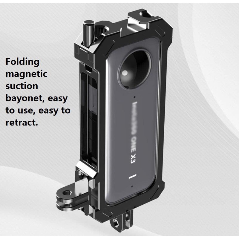 Twaxl Insta360 ONE X3 Applicable Aluminum Alloy Cage Type Expansion