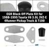 Areyourshop EGR Block Off Plate Kit for 1988-1995 To-yo-ta V6